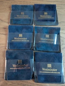 6 x Westminster Mint Coin Wallets Protection Velvet Plastic Collect (Used) - Picture 1 of 1