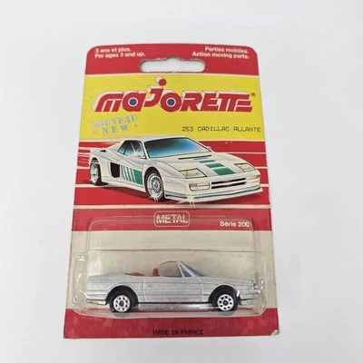 Silver Majorette Cadillac Allante Red Interior ECH 1/59 Scale No. 253 Diecast - Image 1 of 4