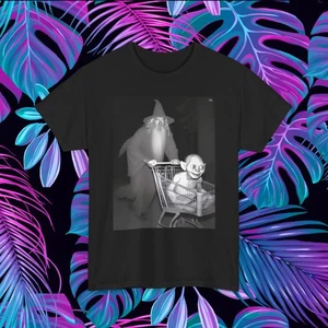 Gandalf trolley Gollum Smeagol Funny LOTR Shirt Cotton Unisex - Picture 1 of 13