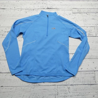 Garneau Women's Edge 2 Jersey Medium Blue Long Sleeve Cycling Shirt Reflective - Image 1 of 4