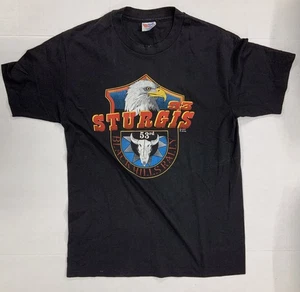Camiseta Sturgis Black Hills Rally 1993 Talla Lg Hecha en Estados Unidos - Imagen 1 de 5