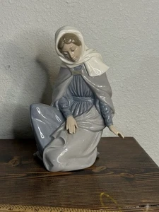 NAO Lladro #307 Jungfrau Maria Krippe Weihnachten Porzellan Figur Spanien DEFEKT - Bild 1 von 11