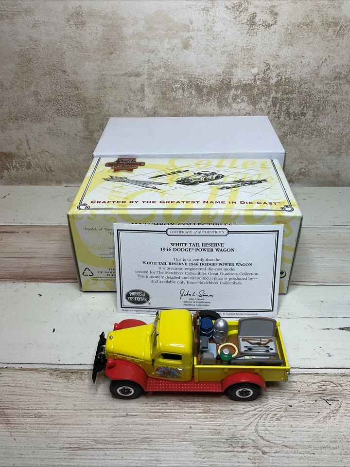 Matchbox YYM38051 White Tail Reserve 1946 Dodge Power Truck, Box, certificate - Image 1 of 4