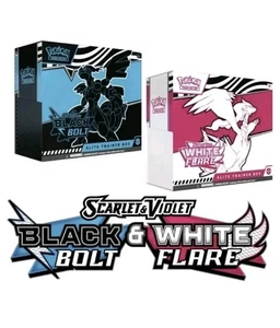 5 x SETS - Pokemon TCG Black Bolt & White Flare Elite Trainer Box ETB -Total 10- - Picture 1 of 9