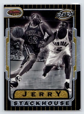1996-97 BOWMAN'S BEST RETRO TB12 JERRY STACKHOUSE 76ers - Image 1 of 2