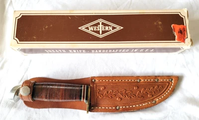 Cuchillo de caza Western Boulder L66 hoja fija sin usar/como nuevo con caja Foto 1 de 4