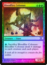 Bloodfire Colossus FOIL 10th Edition NM Red Rare MAGIC GATHERING CARD ABUGames