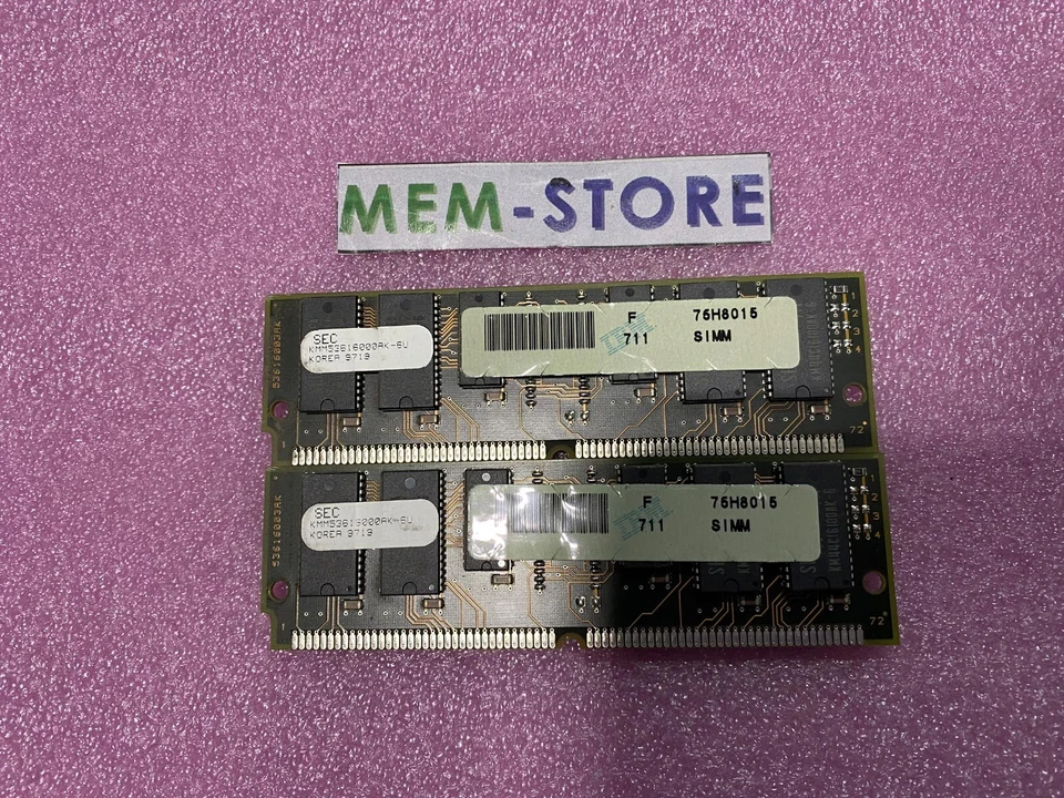 Lot of 10 IBM 75H8015 128MB 2x64MB EDO Memory Original -Contact us for quantity - Image 1 of 1