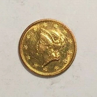 1849 $1.00 Liberty Head US Gold Coin UNC  #GS3 Cover