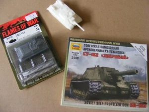 Flames of War Zvezda 3D Print 1/100 Soviet SU-122 & SU-152 Assault tank lot x3 - Bild 1 von 2