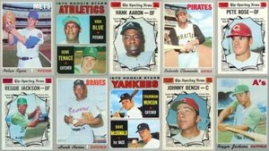 1970 TOPPS BASEBALL Cards Singles $2 ea. U-PICK #1-250 FREE SHIPPING !!!!