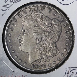 1886-S Morgan Silver Dollar CHOICE UNC *UNCIRCULATED* MS E238 WNMK - Picture 1 of 2