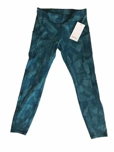 Lululemon Speed Up Apretado Completo En Extreme Bonito Azul Teal Leggings Pantalones 10 Nuevo Con Etiquetas - Imagen 1 de 8