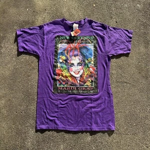 Vintage New Orleans Mardi Gras 1999 Band Of Angels Art T Shirt Medium Abstract - Picture 1 of 6