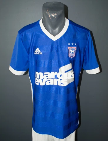Ipswich Town Jersey 2017/2018 Home Football Soccer Adidas Mens Shirt Size M 5/5 Cover