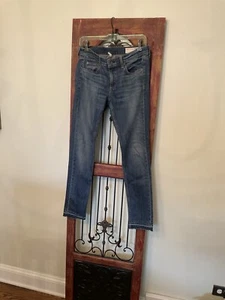 Rag & Bone Jeans Damen 27 Blau Denim Distressed The Dre Slim Fit Low Rise Hose - Bild 1 von 4