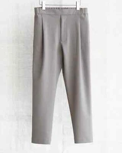 Eyn Vas Inaisce Men’s Linen APEIROS LINEN Blend pants Cropped Large Size 4 Gray - Picture 1 of 2