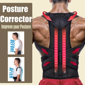 Lumbar Support Belt Posture Corrector Back Straightener Belt For Women Men - Picture 1 of 19