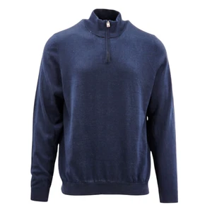 JAEGER Merino Wool Rich with Silk Half Zip Jumper RRP £95.00 - Picture 1 of 4