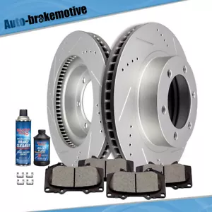 319MM FRONT DRILLED DISC ROTOR + BRAKE PAD FOR TOYOTA TACOMA FJ CRUISER 4RUNNER - Foto 1 di 8