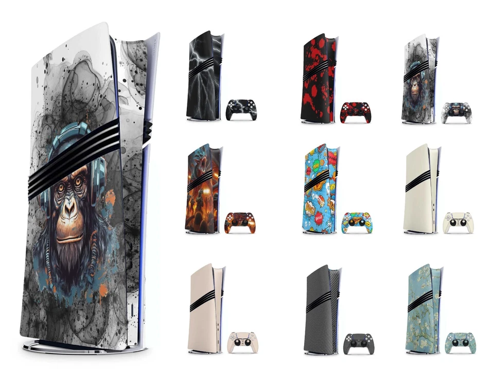 PS5 Pro Playstation 5 Pro Skins Faceplate Cover Aufkleber + Controller Skin - Bild 1 von 1
