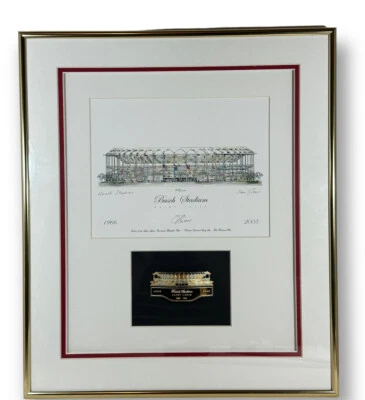 John Pils Firmado Busch Stadium St. Louis Enmarcado Mate Especificación Edición 64/100, 15x18" Foto 1 de 4
