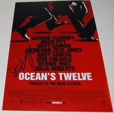 STEVEN SODERBERGH signed (OCEANS TWELVE) 12X18 movie poster photo PROOF W/COA #2