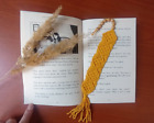 Handgefertigtes gewebtes Macramé-Lesezeichen - Boho Chic Design - perfektes Geschenk für Buchliebhaber