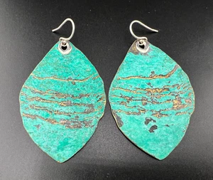 SILPADA STERLING SILVER 925 EMERALD POOLS HOOK DANGLE DROP EARRINGS E5078 - Picture 1 of 5