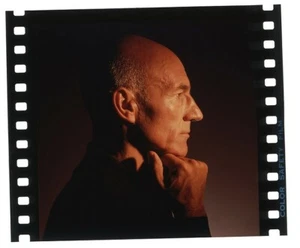 Patrick Stewart Rätselhaftes Profil Portrait Fotoshooting Original Transparenz - Bild 1 von 1