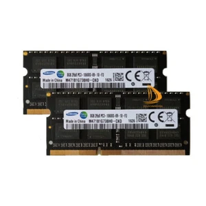 16GB Samsung 2X 8GB 2RX8 DDR3 1333MHz PC3-10600S 1.5V SODIMM Laptop RAM Memory # - Picture 1 of 8