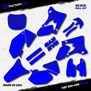 Code Blue Slick Racing Graphic Kit fits Yamaha YZ250F YZ450F 03-05 YZF 250 450 - Picture 1 of 5