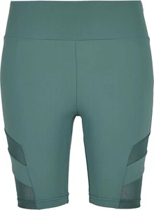 Urban Classics Damen Ladies High Waist Tech Mesh Cycle Shorts Paleleaf - Picture 1 of 10