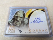 Topps Lord of the Rings Return of the King Auto Gorbag ( Stephen Ure )