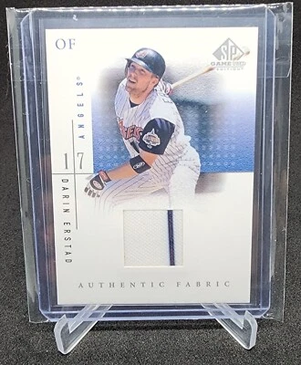 ⚾️2001 SP Game Used Edition Authentic Fabric Darin Erstad #DE - Image 1 of 2
