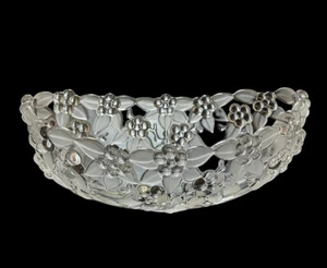 Vintage Mikasa Walther Glass Germany Carmen Satiniert Crystal 10-1/2” Oval Bowl - Picture 1 of 5
