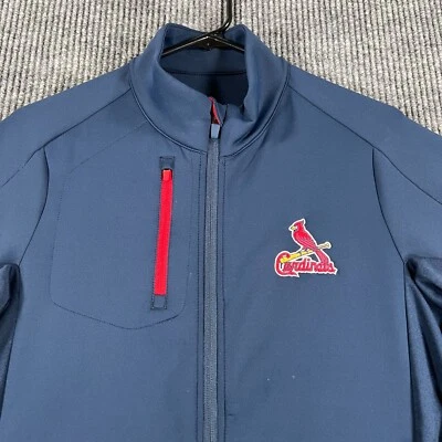 St. Louis Cardinals Pullover Shirt Womens XL Extra Large Blue Long Sleeve 1/4 - Image 1 of 4