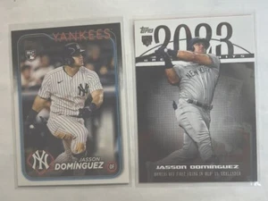 2024 Topps Jasson Dominguez R/C (2 Card Lot) Base & Greatest Hits - Picture 1 of 2