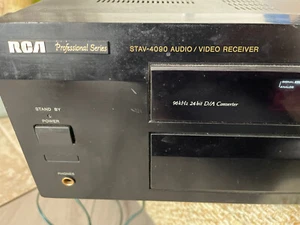 RCA STAV-4090 Stereo Receiver 100 Watt ohne Fernbedienung getestet FUNKTIONIERT - Bild 1 von 9