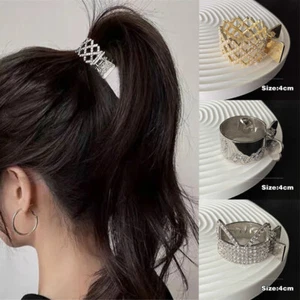 Horquilla redonda de metal con soporte para cola de caballo para el cabello de moda para mujeres - Imagen 1 de 29