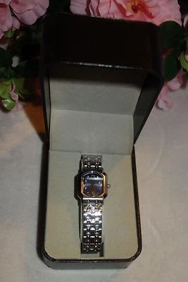 Roven Dino AZZA WOMENS WATCH Swiss quartz Sapphire Crystal- blue face  NEW - Image 1 of 4