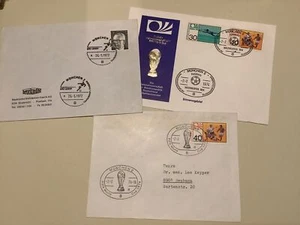 Germany Football 1972 & 1974 stamps covers Ref A516 - Picture 1 of 2