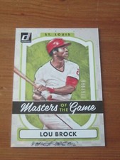 2017 Donruss Masters of the Game Prizm Parallel #MG4 Lou Brock Cardinals 999 ZB3