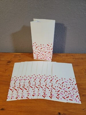 10 bolsas de regalo de confeti Hallmark colores de confeti rojo y rosa perfectas para Foto 1 de 4