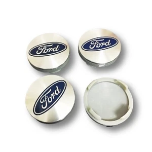 Per Ford 4pcs 54mm Hubcaps Coprimozzi EXPLORER MONDEO KUGA FOCUS EDGE argentato - Imagen 1 de 6