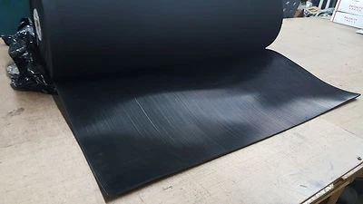 ALL ABOUT RUBBER RIB RUBBER MATTING BLACK 1/4 THK X 48" WIDE