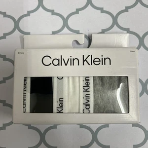 Calvin Klein Women Size Large Carousel Cotteon Stretch Bikinis Box Set of 3 - Picture 1 of 2