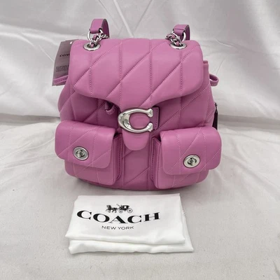 Coach Womens Tabby Backpack W Quilting Leather CU076 Fuchsia - Image 1 of 4