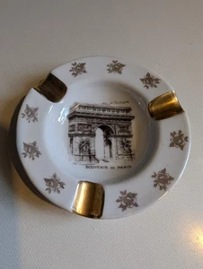 Vintage Limoges Porcelain Ashtray - Souvenir of Paris, France - Picture 1 of 3
