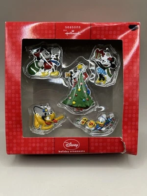 Conjunto Caixa Disney Ornaments Hallmark Mickey Pateta Minnie Pluto Donald - Imagem 1 de 4